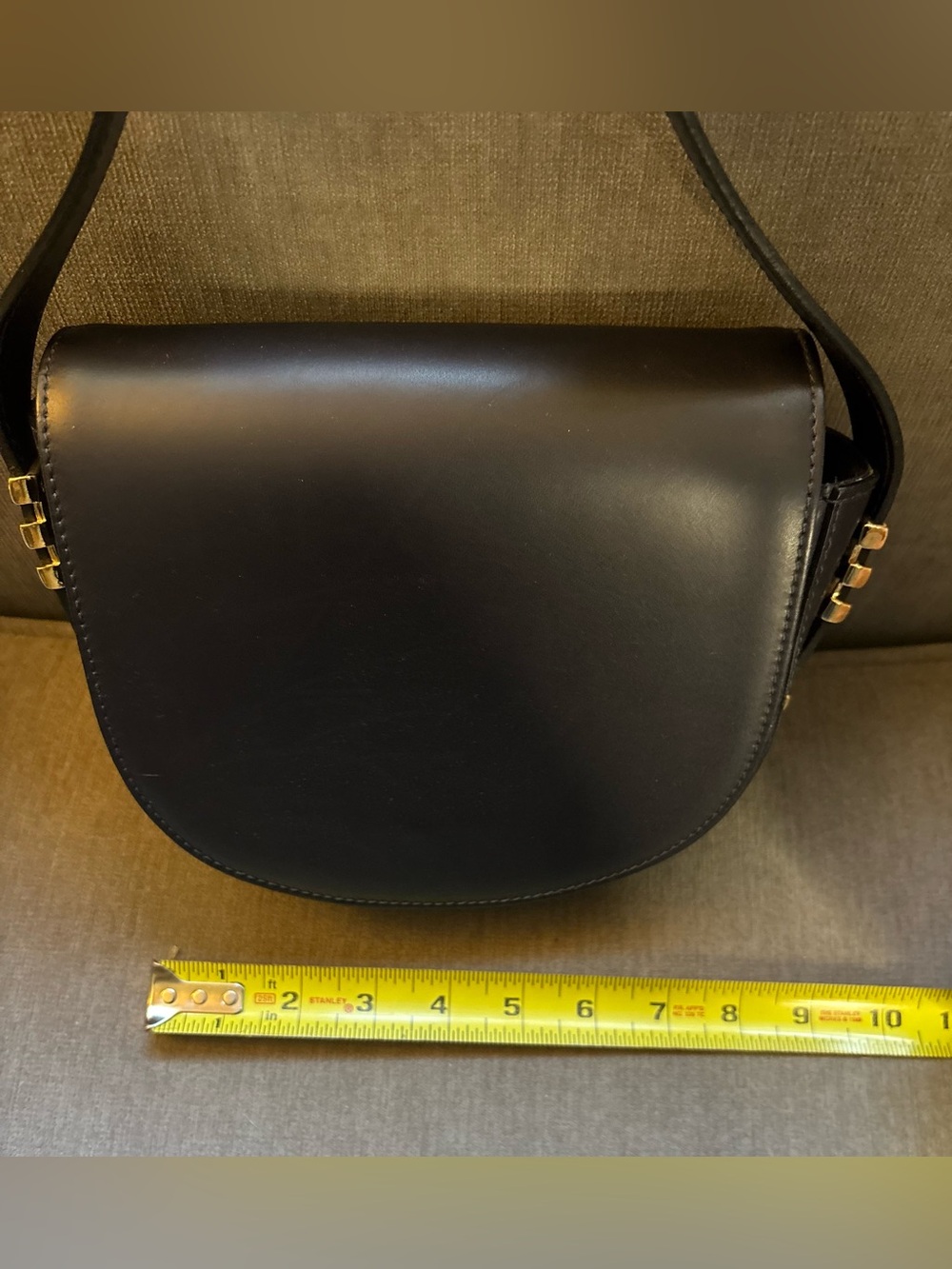 A. Bellucci Dark Navy Leather Crossbody Saddlebag GUC - Beautiful leather*** - Picture 11 of 13